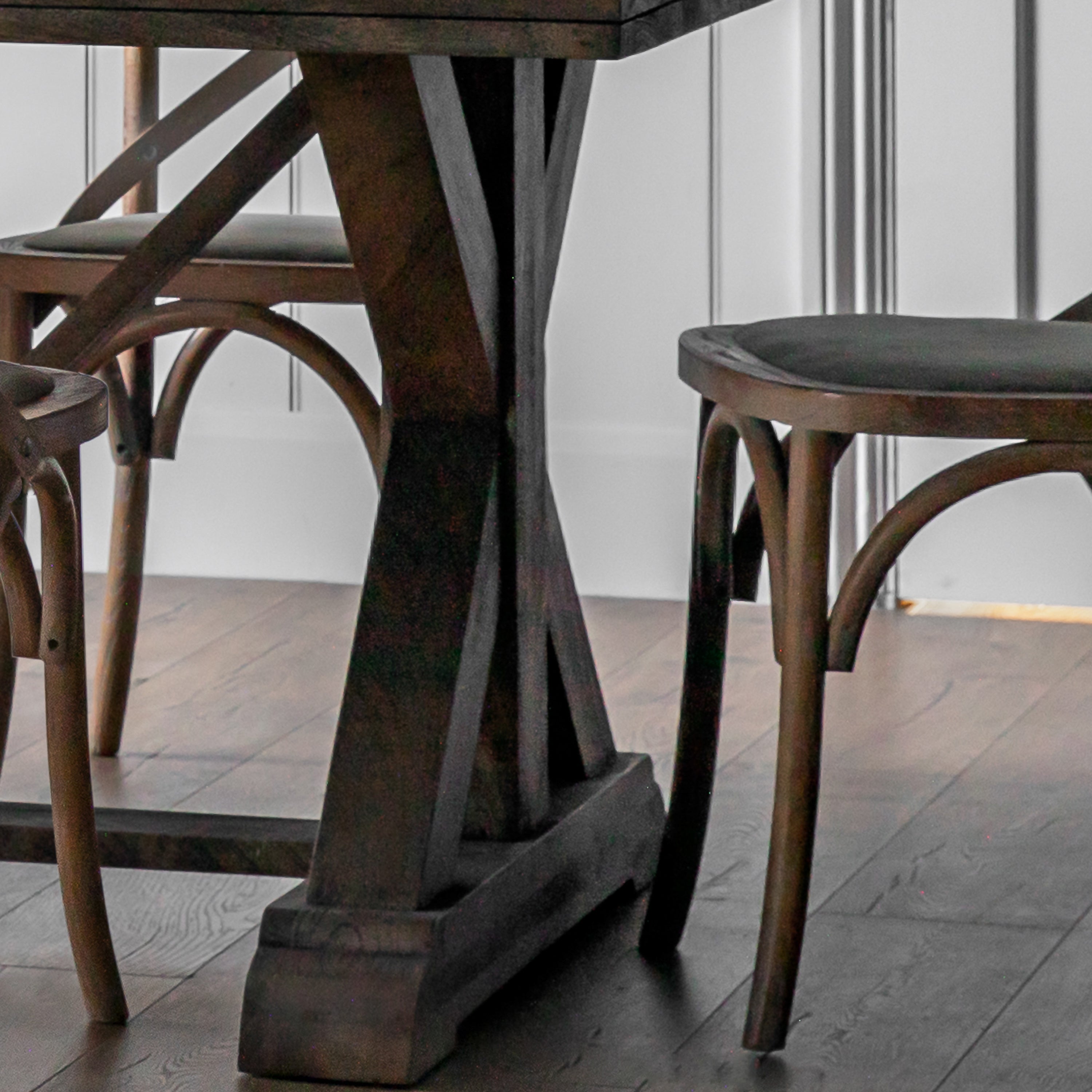 Ashbrook Carved Solid Mango Wood Rectangle Dining Table | 8 Seater